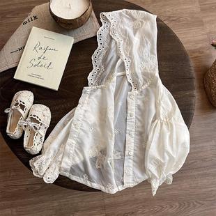 Mori Style Girl's Sunscreen Clothing Summer 2025 New Children's Coat Thin Ice Silk Baby Girl's Light and Western Style