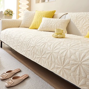 Cream style sofa cushion four seasons universal non-slip fabric cushion simple modern washed cotton sofa cover cover cloth towel