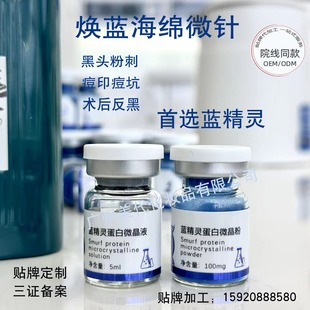 Beauty salon blue algae micro needle Blue Elf sponge microcrystalline plant bone needle micro-crystal skin rejuvenation removing spot fading black skin rejuvenation acne removing