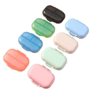 Cross-border wheat medicine box portable medicine sub-box seven-cell medicine box for a week portable mini medicine storage box in stock