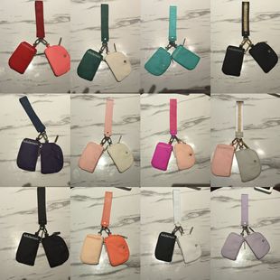 Lulu Lulu Le Meng New Style Women's Wristlet Portable Simple Bank Card Mini Change Storage Bag Key Bag