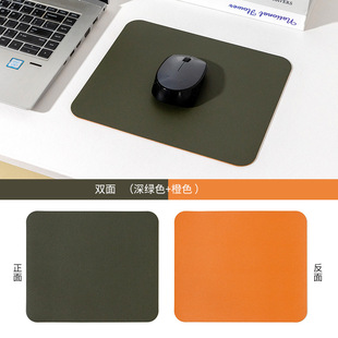 Simple leather mouse pad small size computer office desk mat advertising game mouse pad wholesale custom logo pattern