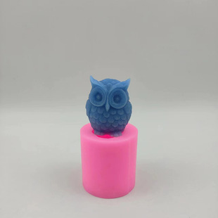 Stereo Owl Shape Ice Cube Silicone Mold Wenchuang Ice Cream Mold Creative Ice Cube Silicone Mold