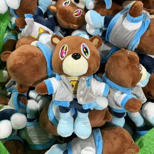 Трансграничная новая кукла Kanye teddy bear плюшевый мишка