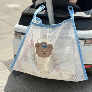 Ins Cartoon Animal Baby Cart Toy Diaper Diaper Storage Hanging Bag Car Sundries Storage Bag