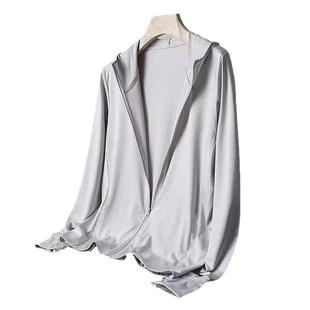 Ice Silk Sun Protection Clothing Men's Thin Couple Wear 2025 Summer Versatile Loose Large Size Mesh Breathable Sun Protection Clothing Jacket