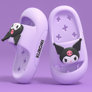 Аутентичные Sanrio Детские протекающие тапочки для девочек Нескользящие домашние мальчики купают холодные тапочки для мальчиков милый мультфильм
