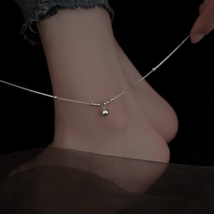 Anklet Women's New Hot Style Trendy Exotic Niche Simple Fashion Design Bell Palace Bell Anklet Sexy and High-end