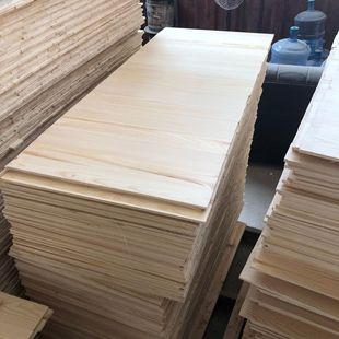 SOURCE Factory wholesale solid wood board pine double panel log drying camphor pine wood strip processing wood sheet