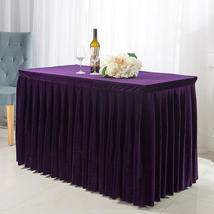 Meeting Tablecloth Table Skirt Rectangular Office Sign-in Activity Velvet Velvet Tablecloth Tablecloth Tablecloth Table Cover Table Cover