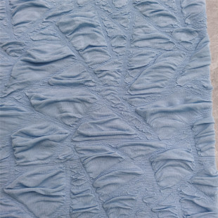 Custom Jacquard Fabric Irregular Geometric Bubble Dress Polyester Stretch Jacquard Fabric