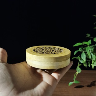 Line incense burner wholesale paulownia wood old incense burner bamboo creative lid hollow incense box incense burner incense burner agarwood sandalwood burner