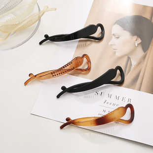 Cross-border Korean simple temperament ponytail clip back head elegant hair clip headdress twist banana clip horizontal clip top clip