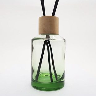 Rattan Fireless Aromatherapy Bottle 120ml Gradient Glass Aromatherapy Bottle Empty Bottle