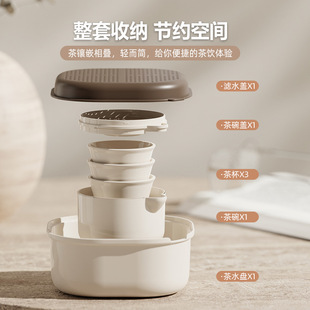 Travel portable tea set suit outdoor camping Mini Express cup tea set during class tea party tea cup set