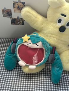 Japanese Korean Style Shoulder Bag Women's Transparent Bag Pain Bag Fluffy Bag Korean Style Hatsune Future Crossbody Bag Cartoon Mori Style Women