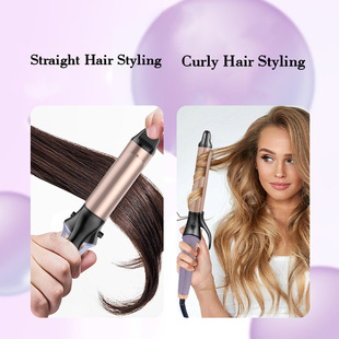 Cross-border new straight roll dual-purpose curling iron household multi-functional non-injury special automatic electric splint hair straightener