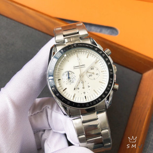 Fashion Super Series m commemorative multi-functional quartz Men's Watch stainless steel timing European recruitment agent delivery