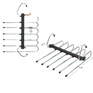 Trouser Rack Multi-functional Multi-layer Pants Hanger Storage Artifact Household Wardrobe Non-slip Traceless Pants Trousers Rack Thickened
