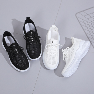 Shoes Women's Summer New Mesh Shoes Cross-border temu Daifa Lightweight Soft Sole Casual Running Women's Shoes Factory