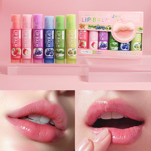 Penifen cross-border fruity lip balm boxed moisturizing moisturizing anti-dry fade lip makeup wholesale