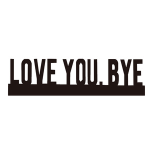 in stock Goodbye Love You Wooden English Slogan Logo Door Frame Decorative Pendant Home Corridor Wall Decorative Wall Sticker