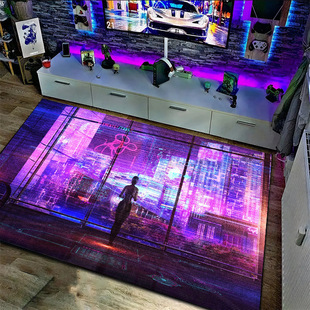 Carpet Living Room Dirt-resistant Easy-to-take-care Cross-border Game Machine Sofa Coffee Table Blanket Non-slip Dirt-resistant Bedroom Crystal Velvet Carpet