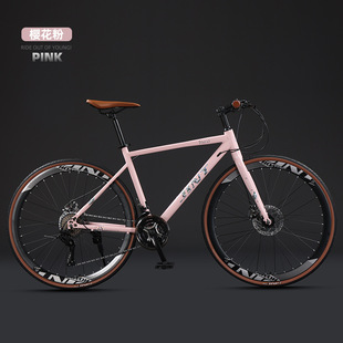 Factory wholesale Jintong JINT road bike bicycle straight to ultra-light variable speed disc brake adult sports retro melon car