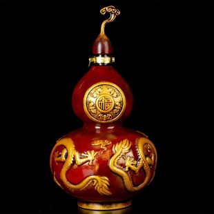 2.5L Gourd Ceramic Wine Bottle 2.5kg Ceramic Gourd Wine Jar 2500ml Fulu Ornament Ceramic Wine Set Gift