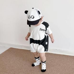 Summer Baby's Fat Wrap Clothes Baby's Super Cute Thin Triangle jumpsuit