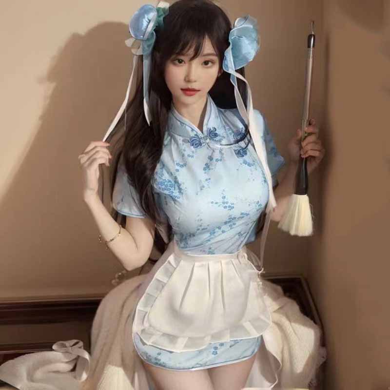 Sexy Lingerie Women's Passion Free Chinese Niang Cheongsam Flirting Temptation Pure Desire cos Role-playing Uniform