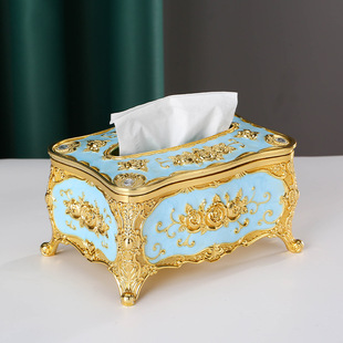 Light luxury tissue box household living room coffee table tissue box high-end creative Net red toilet toilet hand towel holder