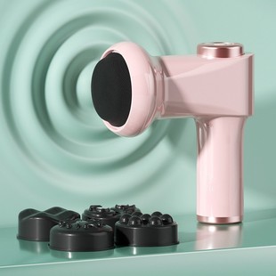 Cross-border fat pusher body massager household handheld wireless massage pounding neck waist shoulder kneading fascia gun