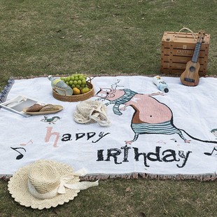 Custom Blanket American Style Outdoor Camping Blanket Bohemian Ethnic Style picnic mat Sofa Blanket Universal Tapestry Cover Blanket