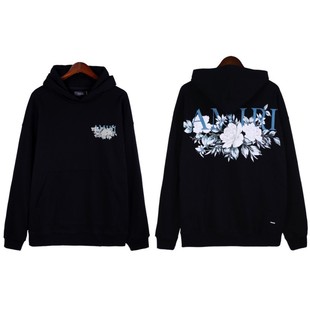 Fog Trendy Brand AM Sweater Crack Letter logo Splash Ink Flow Paint Graffiti Embroidered Hoodie Couple Jacket IRI