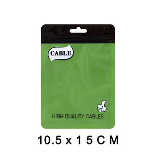 Data line packaging bag 1 meter 2 meter USB line wholesale packaging bag U disk small charging head earphone line pearlescent self-sealing bag
