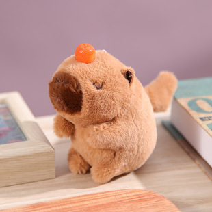 Kapibala Capybara Pendant Plush Toy Doll Student Gift Doll Schoolbag Pendant Keychain Cute