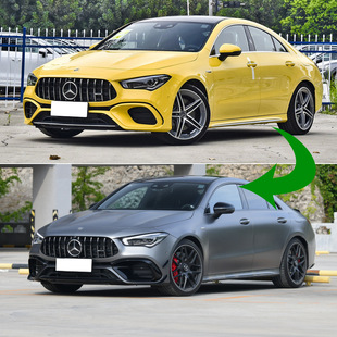 Подходит для Mercedes-Benz CLA45 AMG C118 2020 + передняя панель переднего воздушного ножа воздуховыпускное отверстие Комплект ВВС модификация воздушного ножа