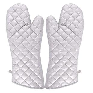 New foreign trade thickened cotton microwave oven oven soft cloth heat insulation Gloves oven baking barbecue anti-scald gloves