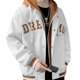Hooded Jacket Trendy Long-sleeved Japanese Style Outer Wear Lazy Men's Autumn and Winter Standard All-match Trendy Youth Popular New Ins