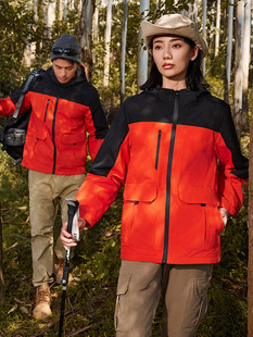 Explosive new style one silver fox velvet charge clothing thin work clothes custom mountaineering clothing windproof warm outdoor set