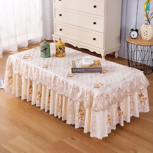 3ZBY wholesale coffee table tablecloth cushion 2022 new table cloth cover cloth coffee table cover all-inclusive lace fabric-