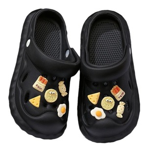 Hole Shoes Women's Soft Sole Outer Wear 2025 Summer New Outdoor Sweet Sandals and Slippers Thick Sole Cute Sandals for Women