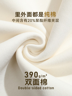 Heavy hooded sweater men's and women's 390g double-sided cotton loose American Drop shoulder wide version solid color sweater coat hoodie