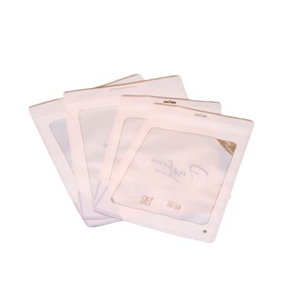 New advanced frosted transparent silver aluminized gold sand film zipper bag scarf socks clothing packaging bag wholesale