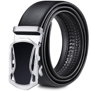 [Factory direct sales] men's belt soft leather automatic buckle casual all-match jeans belt men's belt wholesale