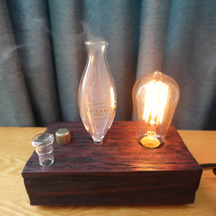 Retro aromatherapy machine wooden niche diffuser decoration glass aromatherapy bedroom