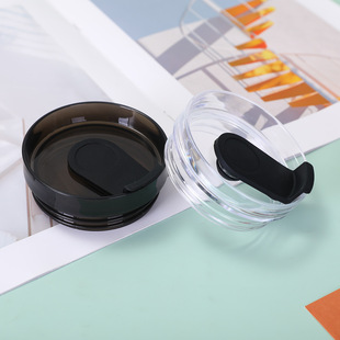 Factory Hot Sale 30oz Rotary Sheet Lid Large Capacity Straw Lid Transparent Thermos Sealed Leak-proof Cup Lid Wholesale