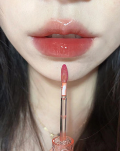 Cappa Winnie Bubble Bear Lip Glaze Water Gloss Mirror Glass Doodle Lips Not Falling White Girl Powder Lip Glaze