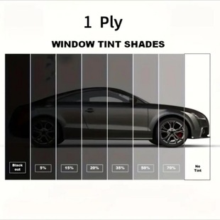 Cross-border foreign trade explosions 1ply single-layer black car insulation glass solar film window film film building film